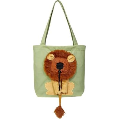 Generic Canvas-Tasche für Haustiere – Niedliche Löwen-Tasche mit Öffnung für den Kopf (für kleine Hunde & Katzen) Generic Canvas-Tasche für Haustiere – Niedliche Löwen-Tasche mit Öffnung für den Kopf (für kleine Hunde & Katzen)