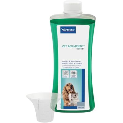 Virbac Vet Aquadent Flüssigkeit für die Zahnreinigung bei Hunden und Katzen 500 ml Virbac Vet Aquadent Flüssigkeit für die Zahnreinigung bei Hunden und Katzen 500 ml