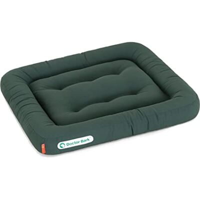 Doctor Bark Hundekissen orthophädisches Hundebett, 95°C waschbar, hygienisch, robust & bequem (S 60x55 cm, Grün) Doctor Bark Hundekissen orthophädisches Hundebett, 95°C waschbar, hygienisch, robust & bequem (S 60x55 cm, Grün)
