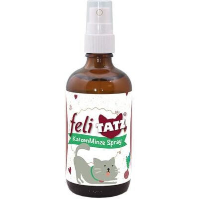 cdVet feliTATZ KatzenMinze Spray 100 ml Aromaspray für Katzen zur Aktivierung des Spieltriebs und zum Abbau von Stress cdVet feliTATZ KatzenMinze Spray 100 ml Aromaspray für Katzen zur Aktivierung des Spieltriebs und zum Abbau von Stress