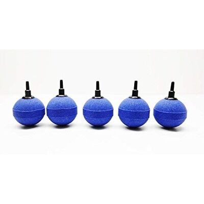 AquaOne Aquarium Luftausströmer Kugel Größe 5cm Sauerstoffstein Sprudler 5 STK Luftschlauch Sauerstoffstein blau AquaOne Aquarium Luftausströmer Kugel Größe 5cm Sauerstoffstein Sprudler 5 STK Luftschlauch Sauerstoffstein blau