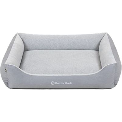 Doctor Bark Hundebett Grosse Hunde Hundekorb Waschbar Flauschig, Weich und Kuschelig Robust und Strapazierfähig Made in Germany GreenLabel (XL 110x85 cm, Hellgrau) Doctor Bark Hundebett Grosse Hunde Hundekorb Waschbar Flauschig, Weich und Kuschelig Robust und Strapazierfähig Made in Germany GreenLabel (XL 110x85 cm, Hellgrau)