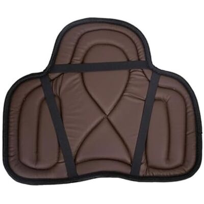 ENWWCH Schabracke Bequeme Reitausrüstung Für Pferde Stoßdämpfend mit Befestigungsgurt, PU-Leder-Sattelpolster, 55 x 45 cm(Brown) ENWWCH Schabracke Bequeme Reitausrüstung Für Pferde Stoßdämpfend mit Befestigungsgurt, PU-Leder-Sattelpolster, 55 x 45 cm(Brown)