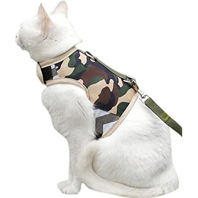 YIZHI MIAOW Geschirr/Weste und Leine für Frettchen/Katze/Hund, katzensicher YIZHI MIAOW Geschirr/Weste und Leine für Frettchen/Katze/Hund, katzensicher