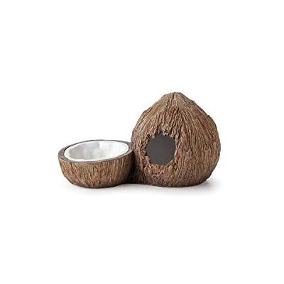 Exo Terra Höhle und Wassernapf in Form Einer Kokosnuss, Wassernapf für Reptilien, Versteck für Reptilien, 1 Stück (1er Pack) Exo Terra Höhle und Wassernapf in Form Einer Kokosnuss, Wassernapf für Reptilien, Versteck für Reptilien, 1 Stück (1er Pack)