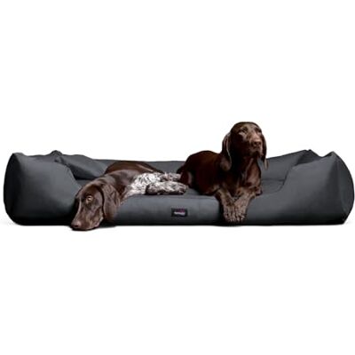 tierlando ® Stabiles Hundebett Moritz Komfort Hundesofa aus festgewebtem, robusten Polyester, Größe: 130x100cm Farbe: 02 Graphit tierlando ® Stabiles Hundebett Moritz Komfort Hundesofa aus festgewebtem, robusten Polyester, Größe: 130x100cm Farbe: 02 Graphit