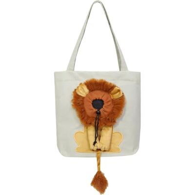 Generic Tragetasche für Haustiere – Löwendesign, Head Out, Kleinhunde & Katzen Umhängetasche aus 100 % Baumwolle für Kaninchen, breiter Riemen, atmungsaktiver Innen-Sicherheitsclip Generic Tragetasche für Haustiere – Löwendesign, Head Out, Kleinhunde & Katzen Umhängetasche aus 100 % Baumwolle für Kaninchen, breiter Riemen, atmungsaktiver Innen-Sicherheitsclip