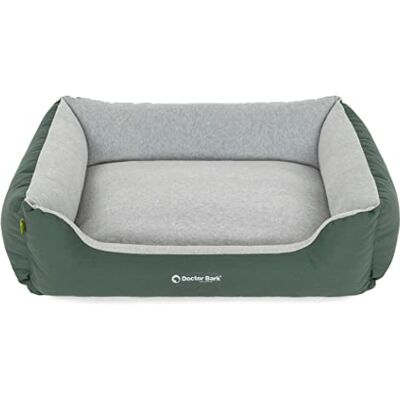 Doctor Bark Hundebett Flauschig und Weich für mittlere Hunde Waschbar, Strapazierfähig, Kuschelig Made in Germany GreenLabel (M 86x65 cm, Grün) Doctor Bark Hundebett Flauschig und Weich für mittlere Hunde Waschbar, Strapazierfähig, Kuschelig Made in Germany GreenLabel (M 86x65 cm, Grün)