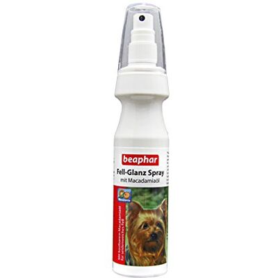 Beaphar Fell-Glanz Spray Für Hunde Fellpflege Mit Macadamiaöl Für Glänzendes Fell Gegen Trockene Hundehaut Und Stumpfes Fell 150 ml Beaphar Fell-Glanz Spray Für Hunde Fellpflege Mit Macadamiaöl Für Glänzendes Fell Gegen Trockene Hundehaut Und Stumpfes Fell 150 ml