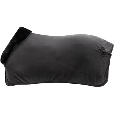 Covalliero Abschwitzdecke Anniversary – Pferdedecke mit Teddy-Fleece-Kragen – atmungsaktive Fleecedecke – Elegante Pferde-Outdoordecke – Pferde Zubehör in Graphite – 135 cm Covalliero Abschwitzdecke Anniversary – Pferdedecke mit Teddy-Fleece-Kragen – atmungsaktive Fleecedecke – Elegante Pferde-Outdoordecke – Pferde Zubehör in Graphite – 135 cm