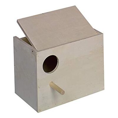 Nobby Wellensittich Nistkasten Loch Links; 22 x 16 x 17 cm Nobby Wellensittich Nistkasten Loch Links; 22 x 16 x 17 cm