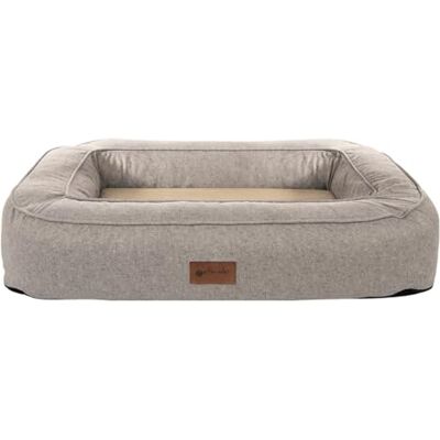 Petlando orthopädisches Hundebett Lima Ortho, ergonomische Liegefläche, waschbar 60°C, rutschfest, L Tabacco, Hundematte beige, Hundekissen mittelgroße Hunde L 100 x B 70 x H 17 cm Petlando orthopädisches Hundebett Lima Ortho, ergonomische Liegefläche, waschbar 60°C, rutschfest, L Tabacco, Hundematte beige, Hundekissen mittelgroße Hunde L 100 x B 70 x H 17 cm