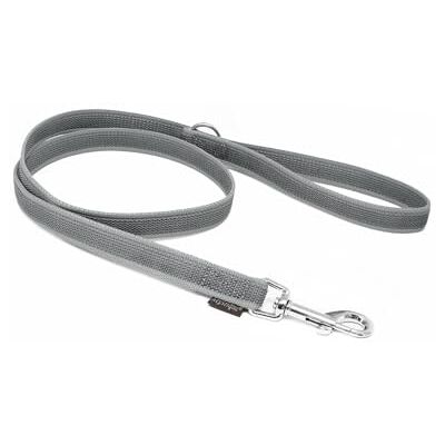Mystique ® Gummierte Leine 20mm mit Handschlaufe Standard Karabiner grau 1,2m Mystique ® Gummierte Leine 20mm mit Handschlaufe Standard Karabiner grau 1,2m