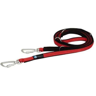 anny-x Anny·X Führleine Safety Fun Schwarz-Rot 4 Fach verstellbare Hundeleine gepolstert Länge 3 m anny-x Anny·X Führleine Safety Fun Schwarz-Rot 4 Fach verstellbare Hundeleine gepolstert Länge 3 m