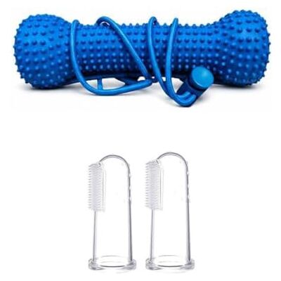 Generic Dog Teeth Cleaning Bone Toy Chewable Soft Rubber Textured for Pets One Piece Body With Attached Rope for Home And Travel Oral Care Routines Generic Dog Teeth Cleaning Bone Toy Chewable Soft Rubber Textured for Pets One Piece Body With Attached Rope for Home And Travel Oral Care Routines