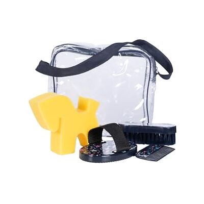 HKM Hobby Horsing Putzset Navy Einheitsgröße HKM Hobby Horsing Putzset Navy Einheitsgröße