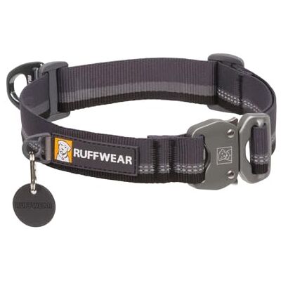 RUFFWEAR Top Rope Mittelgroßes Hundehalsband, bequemes und Starkes Gurtband für Spaziergänge mit dem Hund, Größe M (36–51 cm), Basaltgrau RUFFWEAR Top Rope Mittelgroßes Hundehalsband, bequemes und Starkes Gurtband für Spaziergänge mit dem Hund, Größe M (36–51 cm), Basaltgrau