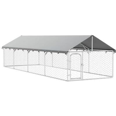 vidaXL Outdoor Hundezwinger Dach 600x200x150cm Hundekäfig Hundehaus Hundehütte vidaXL Outdoor Hundezwinger Dach 600x200x150cm Hundekäfig Hundehaus Hundehütte