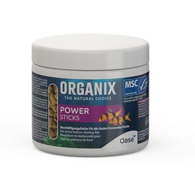 Oase ORGANIX Power Sticks 175 ml Snack für schwimmfreudige Aquarienfische, mit hohem Proteinanteil, Beschäftigungsfutter für Welse, Garnelen, Schmerle Oase ORGANIX Power Sticks 175 ml Snack für schwimmfreudige Aquarienfische, mit hohem Proteinanteil, Beschäftigungsfutter für Welse, Garnelen, Schmerle
