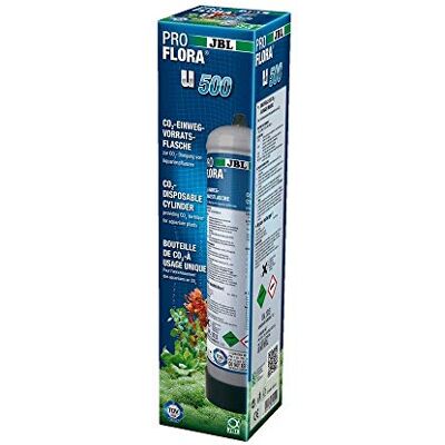 JBL ProFlora U500 CO₂ Einwegflasche für Aquarien, 500 g JBL ProFlora U500 CO₂ Einwegflasche für Aquarien, 500 g
