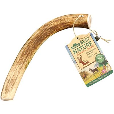 Dehner Best Nature Hundesnack, hochwertiges Leckerli geruchsarm / 100 % natürlich, Kausnack für Hunde, Rothirsch-Geweih, Größe L Dehner Best Nature Hundesnack, hochwertiges Leckerli geruchsarm / 100 % natürlich, Kausnack für Hunde, Rothirsch-Geweih, Größe L