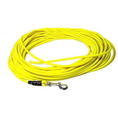 Mystique ® Biothane Schleppleine rund 6mm Standard Karabiner Neongelb 15m Mystique ® Biothane Schleppleine rund 6mm Standard Karabiner Neongelb 15m