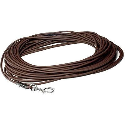 Mystique ® Biothane Schleppleine rund 6mm Standard Karabiner braun 10m Mystique ® Biothane Schleppleine rund 6mm Standard Karabiner braun 10m