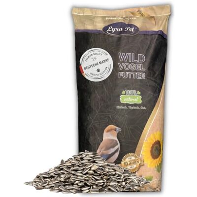 Lyra Pet ® 25 kg Sonnenblumenkerne Gestreift Neue Ernte Ganzjahres Vogelfutter für Wildvögel l Kräftige Schnäbel durch Harte Schalen Optimale Energie & Nährstoffe Ideal für Vogelhäuser Lyra Pet ® 25 kg Sonnenblumenkerne Gestreift Neue Ernte Ganzjahres Vogelfutter für Wildvögel l Kräftige Schnäbel durch Harte Schalen Optimale Energie & Nährstoffe Ideal für Vogelhäuser