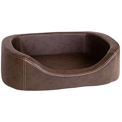 CopcoPet Orthopädisches Hundebett kleine Hunde Hundekissen Oval Hundekorb Waschbar mittelgroße Hunde Körbchen Hund mit erhöhte Ränder Abnehmbarer, waschbarer Bezug 80 x 60cm in Braun, Dog Bed Small CopcoPet Orthopädisches Hundebett kleine Hunde Hundekissen Oval Hundekorb Waschbar mittelgroße Hunde Körbchen Hund mit erhöhte Ränder Abnehmbarer, waschbarer Bezug 80 x 60cm in Braun, Dog Bed Small