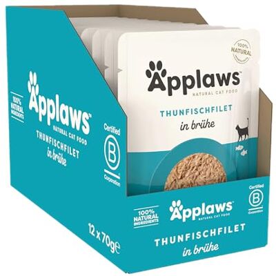 Applaws Thunfischfilet Katzenfutter - Natürliche Beutel 12 x 70g Applaws Thunfischfilet Katzenfutter - Natürliche Beutel 12 x 70g