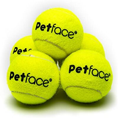 Petface Mini-Super-Tennisbälle für Hunde, 4,8 cm, 5 Stück Petface Mini-Super-Tennisbälle für Hunde, 4,8 cm, 5 Stück