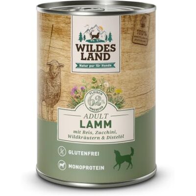 WILDES LAND Lamm mit Reis Classic Adult Nassfutter 6 x 400 g WILDES LAND Lamm mit Reis Classic Adult Nassfutter 6 x 400 g