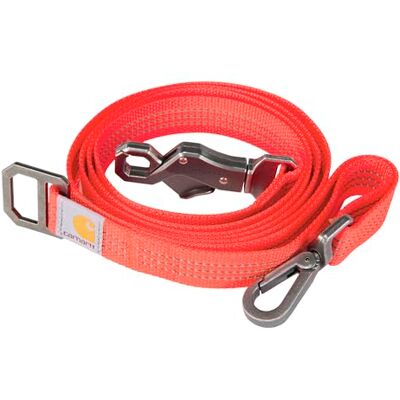 Carhartt Pet Durable Nylon Gurtband Leinen für Hunde, reflektierende Nähte für Sichtbarkeit, Coral Glow, groß Carhartt Pet Durable Nylon Gurtband Leinen für Hunde, reflektierende Nähte für Sichtbarkeit, Coral Glow, groß