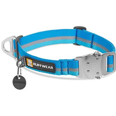 RUFFWEAR Top Rope Hundehalsband, Reflektierendes Halsband mit Metallschnalle für den Täglichen Gebrauch, Dämmerungsblau, 36–51 cm RUFFWEAR Top Rope Hundehalsband, Reflektierendes Halsband mit Metallschnalle für den Täglichen Gebrauch, Dämmerungsblau, 36–51 cm