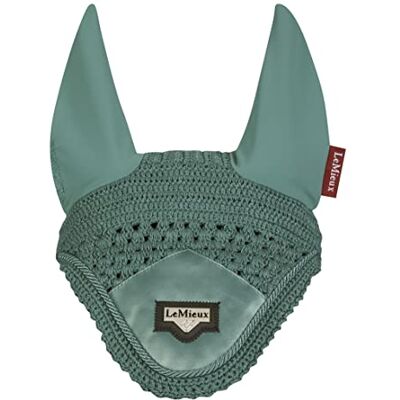 LeMieux Loire Fliegenhaube für Pferde, Salbei, stylisch, handgestrickt, weich und dehnbar, Größe L LeMieux Loire Fliegenhaube für Pferde, Salbei, stylisch, handgestrickt, weich und dehnbar, Größe L