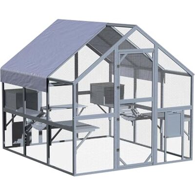 Wiltec - Cat Outdoor Enclosure - 210 x 187 x 187 cm - Fir wood - Cat Enclosure Wiltec - Cat Outdoor Enclosure - 210 x 187 x 187 cm - Fir wood - Cat Enclosure