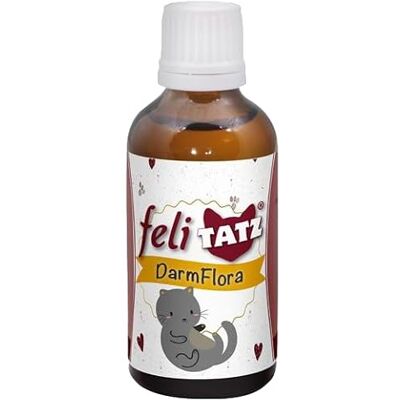 cdVet Naturprodukte feliTATZ GutFlora 50 ml Katze gesunde Darmflora Gute Verdauung nützliche Bakterien Verdauungssäfte Enzyme Darmschleimhaut Abwehrmechanismus gesund - cdVet Naturprodukte feliTATZ GutFlora 50 ml Katze gesunde Darmflora Gute Verdauung nützliche Bakterien Verdauungssäfte Enzyme Darmschleimhaut Abwehrmechanismus gesund -