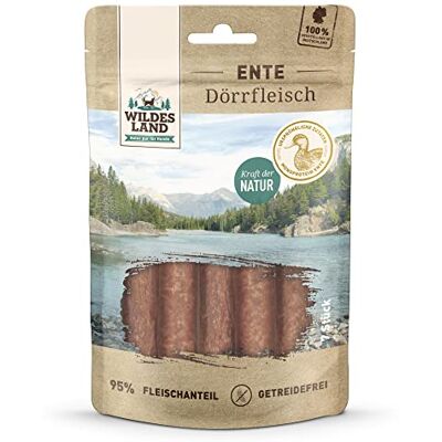 WILDES LAND Ente Dörrfleisch Snack für Hunde 140 g WILDES LAND Ente Dörrfleisch Snack für Hunde 140 g