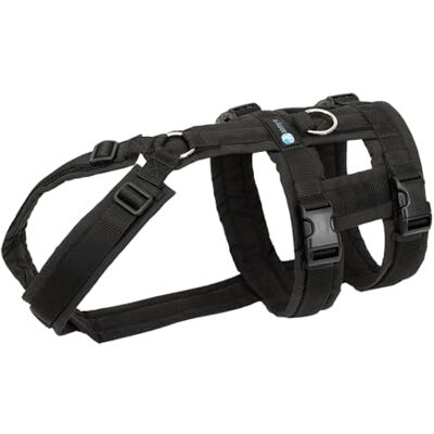 anny-x Brustgeschirr Safety Fun Schwarz-Schwarz Ausbruchsicheres Hundegeschirr mit Taillengurt Größe XS-Lang (Brustumfang 43-52 cm) anny-x Brustgeschirr Safety Fun Schwarz-Schwarz Ausbruchsicheres Hundegeschirr mit Taillengurt Größe XS-Lang (Brustumfang 43-52 cm)