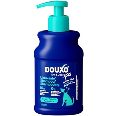 DOUXO SPA Hundeshampoo gegen Geruch 250 ml, reinigt und entfernt Gerüche Hautfreundliches Hunde Shampoo, Fellpflege für duftendes Fell, Auch für Langhaar, Hundepflege, Dog shampoo DOUXO SPA Hundeshampoo gegen Geruch 250 ml, reinigt und entfernt Gerüche Hautfreundliches Hunde Shampoo, Fellpflege für duftendes Fell, Auch für Langhaar, Hundepflege, Dog shampoo