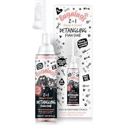 Bugalugs - 2 in 1 Detangle Finishing Comb Shampoo - Hund Bugalugs - 2 in 1 Detangle Finishing Comb Shampoo - Hund