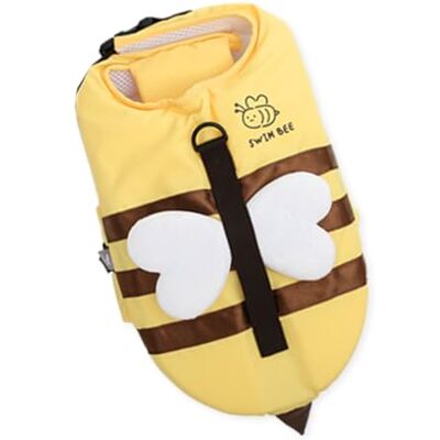 KANGACHI Its Dog & Hundeschwimmweste für kleine Hunde, Modell Biene – Größe S – Rettungsweste mit Sicherheitsgriff. KANGACHI Its Dog & Hundeschwimmweste für kleine Hunde, Modell Biene – Größe S – Rettungsweste mit Sicherheitsgriff.