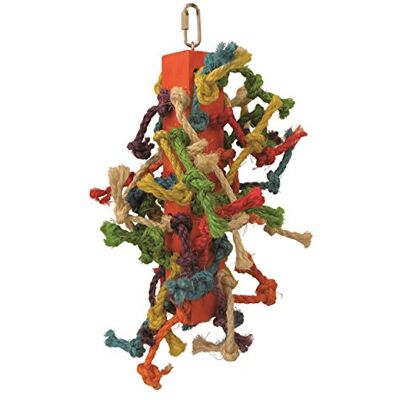 Tyrol Pako Knot Turmspielzeug - Papageien & Wellensittiche - 32cm Tyrol Pako Knot Turmspielzeug - Papageien & Wellensittiche - 32cm