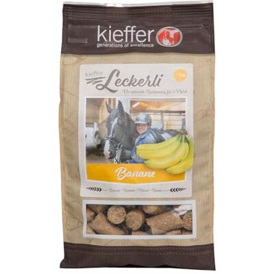 Kieffer Leckerli Banane natürlicher Leckerbissen für Pferde 1 kg Kieffer Leckerli Banane natürlicher Leckerbissen für Pferde 1 kg