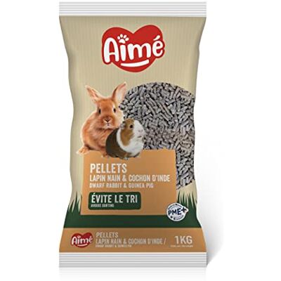 Aimé Nutri'Balance Alleinfuttermittel für Zwergkaninchen und Meerschweinchen, 1 kg Aimé Nutri'Balance Alleinfuttermittel für Zwergkaninchen und Meerschweinchen, 1 kg