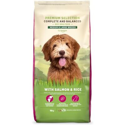 Amazon Hundefutter Für Ausgewachsene Hunde (Adult) Aller Rassen, Fein Zubereitetes Trockenfutter Mit Lachs Und Reis, 15 (1er-Pack)(Zuvor eine Marke von Lifelong, gleiches Produkt) Amazon Hundefutter Für Ausgewachsene Hunde (Adult) Aller Rassen, Fein Zubereitetes Trockenfutter Mit Lachs Und Reis, 15 (1er-Pack)(Zuvor eine Marke von Lifelong, gleiches Produkt)