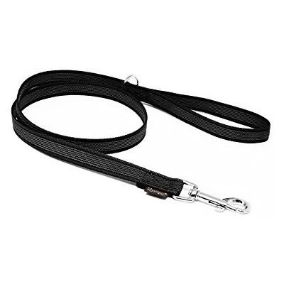 Mystique ® Gummierte Leine 20mm mit Handschlaufe Standard Karabiner schwarz 1,2m Mystique ® Gummierte Leine 20mm mit Handschlaufe Standard Karabiner schwarz 1,2m