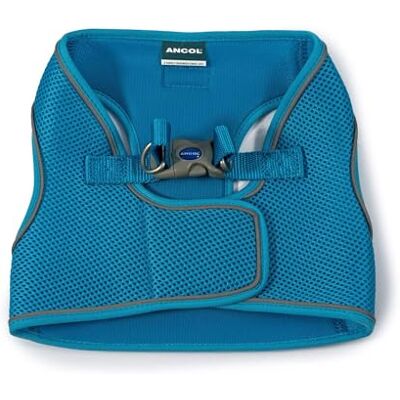 Ancol Viva Step-In Comfort Hundegeschirr, Größe M, für 46–54 cm, Blau Ancol Viva Step-In Comfort Hundegeschirr, Größe M, für 46–54 cm, Blau