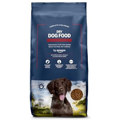 Amazon – Vollwertiges Hundetrockenfutter für ausgewachsene Hunde, Reich an Rindfleisch mit Erbsen, 1 Packung à 20,0kg (zuvor Our Essentials) Amazon – Vollwertiges Hundetrockenfutter für ausgewachsene Hunde, Reich an Rindfleisch mit Erbsen, 1 Packung à 20,0kg (zuvor Our Essentials)
