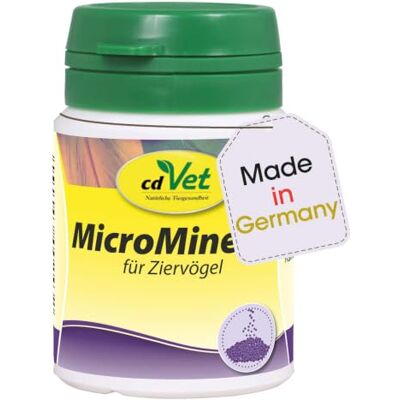 cdVet MicroMineral für Ziervögel & Exoten 25g mit rein natürlichen Zutaten cdVet MicroMineral für Ziervögel & Exoten 25g mit rein natürlichen Zutaten